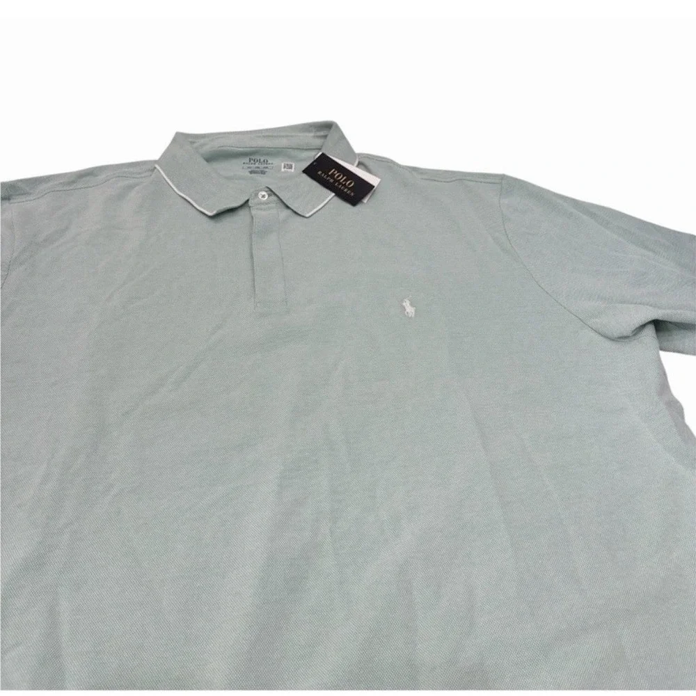 Polo Ralph Lauren Men's Classic Fit Mesh Mint Green Polo Shirt‎ 5XB NWT